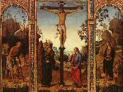 Pietro Perugino The Crucifixion with The Virgin, St.John, St.Jerome St.Magdalene oil painting picture wholesale